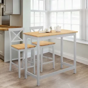 Marlow Bar Set - Elephant Grey & Oak