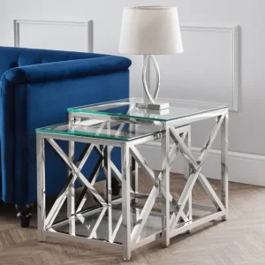 Miami Nest Of Tables - Silver