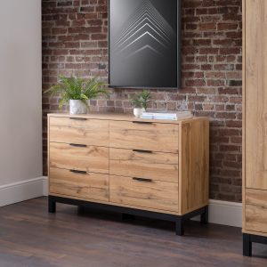 Bali 6 Drawer Wide Chest - Light Oak