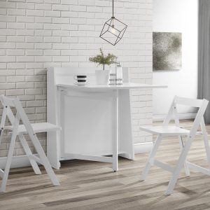 Helsinki Compact Folding White Dining Set