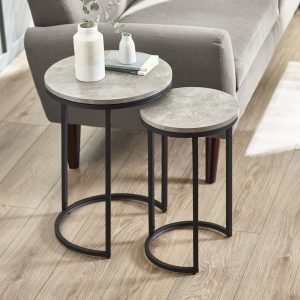 Staten Round Nesting Side Tables