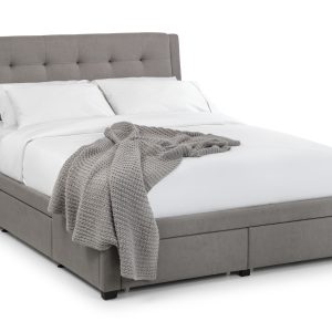 Fullerton 4 Drawer 135cm Double Bed - Grey