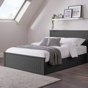 Maine Ottoman Storage 135cm Double Bed - Anthracite