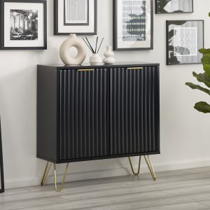 Murano Compact Sideboard - Matt Black